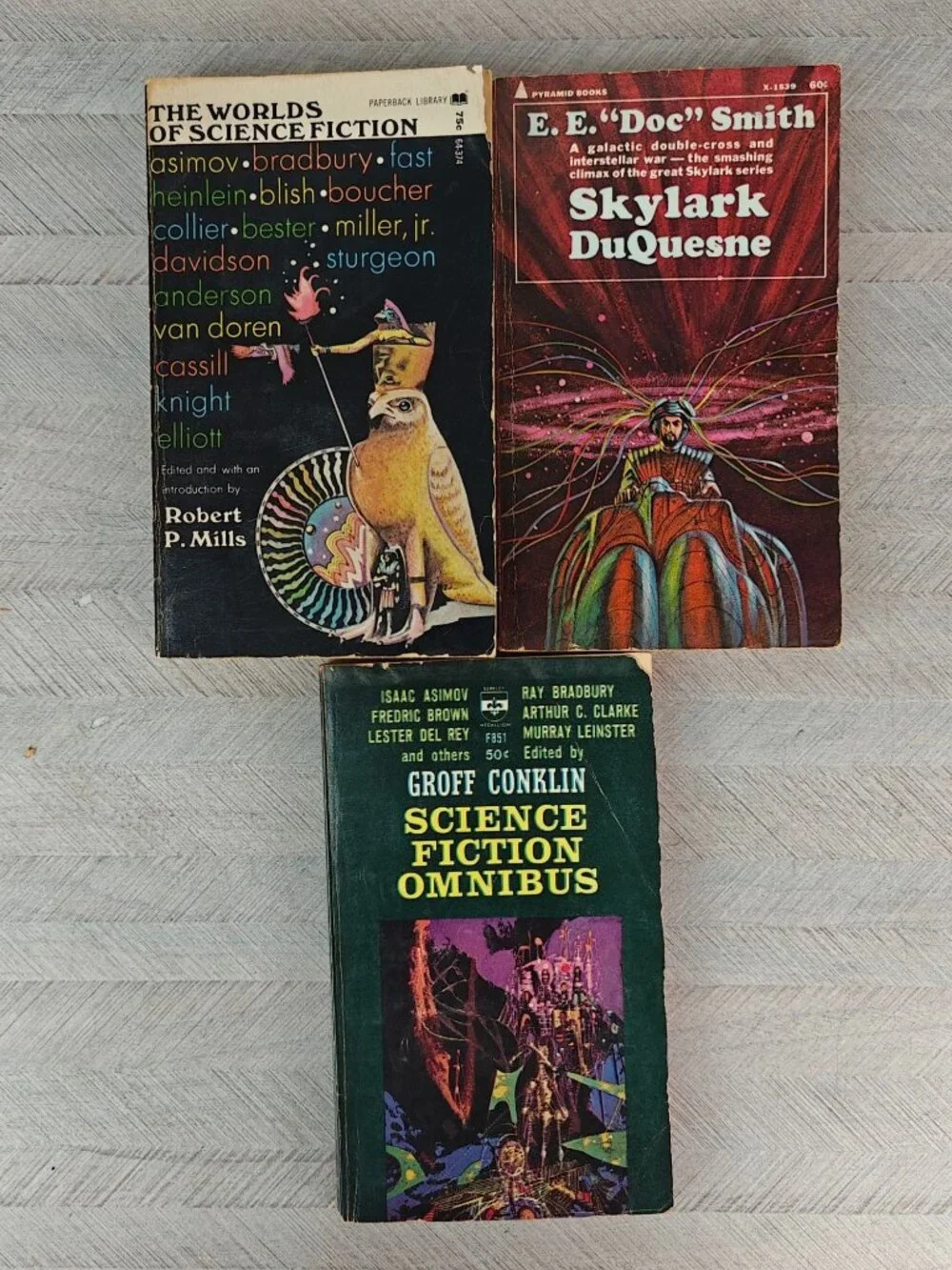 Vintage Science Fiction Paperback Lot Of 30 Books Asimov Heinlein Silverberg